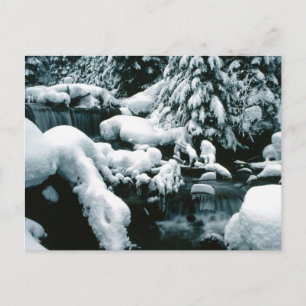 Postal Impresionante escena invernal