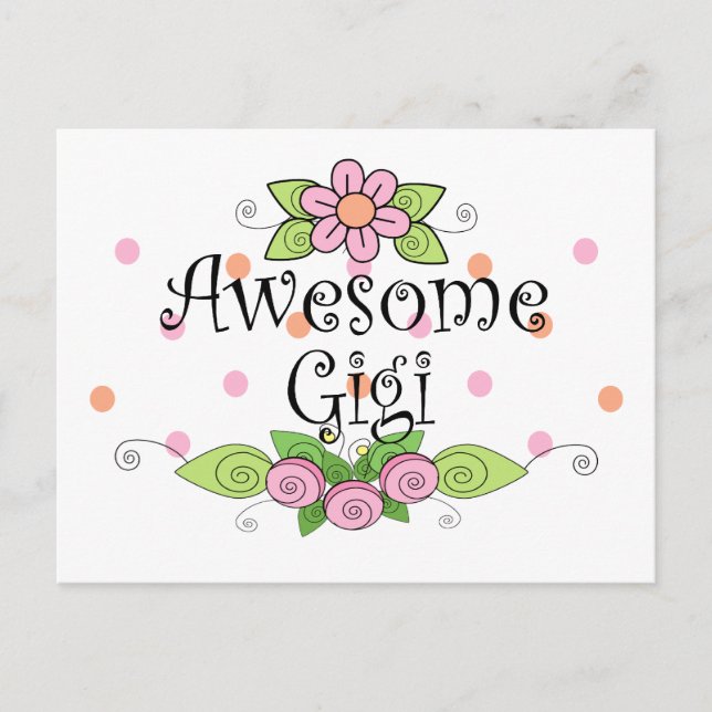 Postal Impresionante Gigi T-Shirt (Anverso)