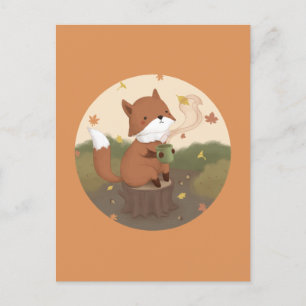 Postal Impresionante otoño: Fox