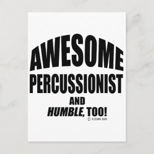 Postal Impresionante percusionista