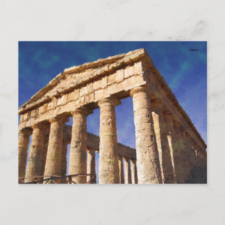 Postal Impresionante Templo Segesta