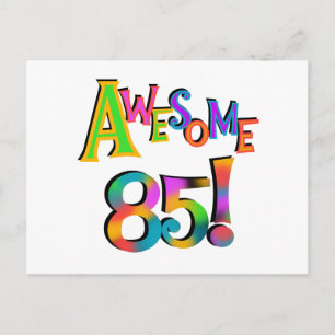 Postal Impresionantes camisetas de cumpleaños 85 y regalo