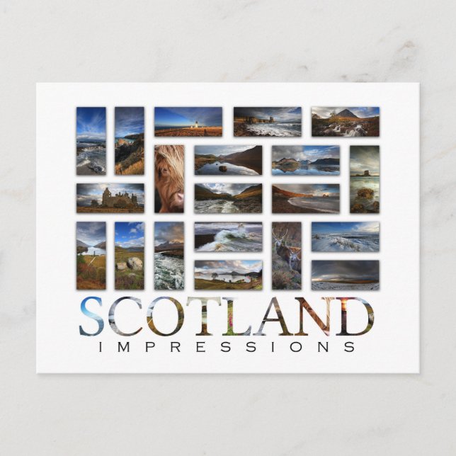 Postal Impresiones de Escocia (Anverso)