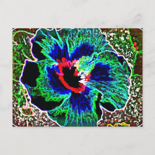 Postal Impresiones de Hibiscus en Hawaii mejoradas