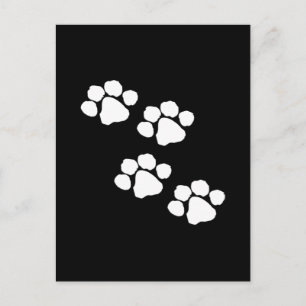 Postal Impresiones de pintura animal