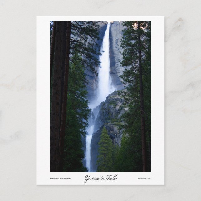 Postal Impresiones de Yosemite Falls (Anverso)