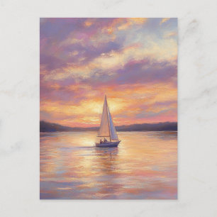 Postal Impresiones en lienzo del lago de los Ozarks con m