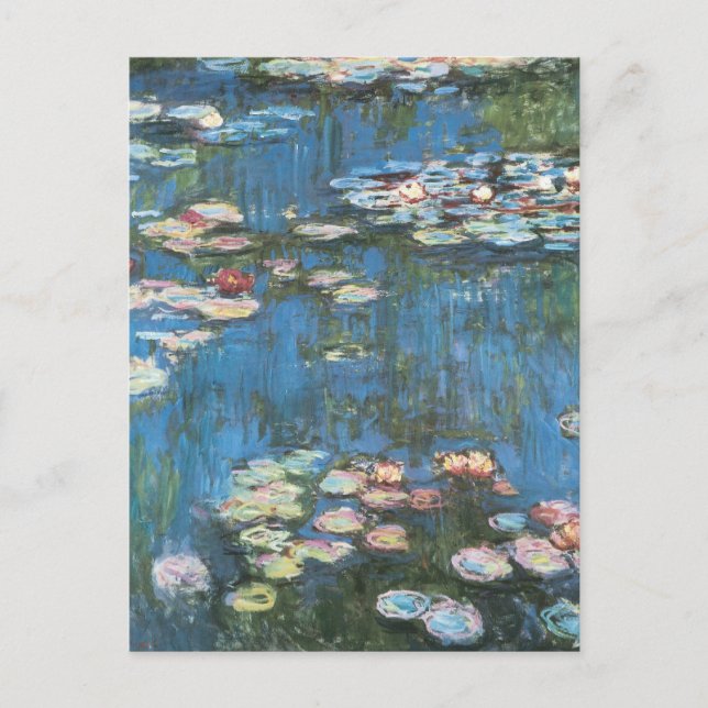 Postal Impresionismo vintage por Claude Monet (Anverso)