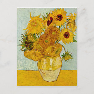 Postal Impresionista de Vincent Van Gogh 12 Sunflowers