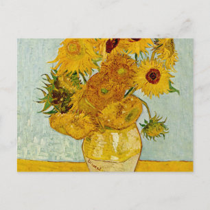 Postal Impresionista de Vincent Van Gogh 12 Sunflowers