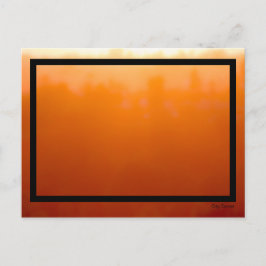 Postal Impresionista del diseño del atardecer de la ciuda