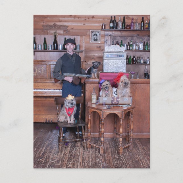 Postal ImpresiónTravisandPups (Anverso)