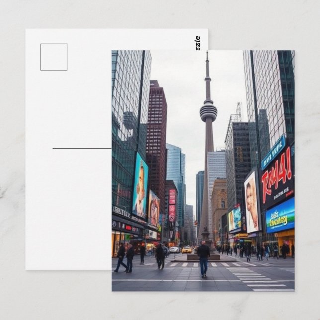 Postal Impresora Toronto Canadá Viaje de arte (Anverso / Reverso)