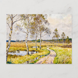 Postal Impressionist Landscape of Worpswede in the Teufel