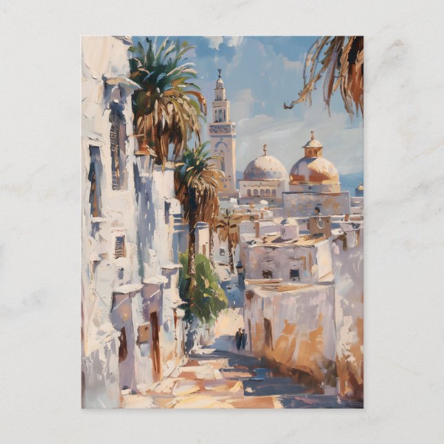 Postal Impressionist motiv of Tunis (Anverso)