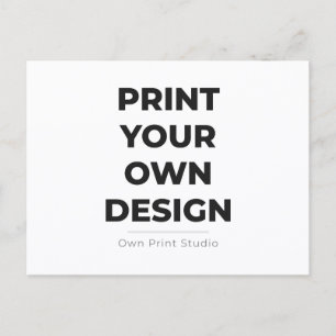 Postal Imprime tu propio diseño Imprimiendo el mío a me