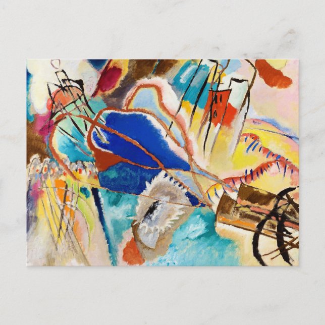 Postal Improvisación 30 (Cañones) de Wassily Kandinsky (Anverso)