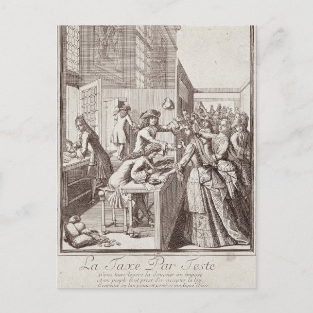 Postal Impuesto electoral, 1709 (Anverso)