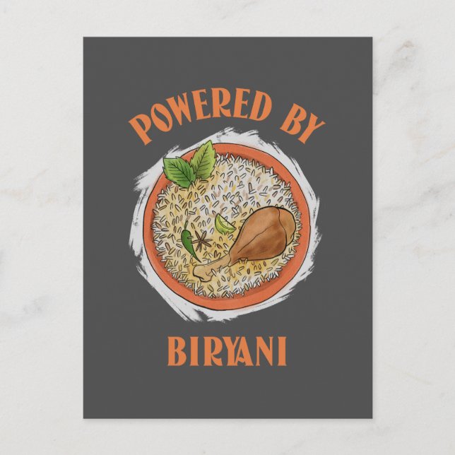 Postal Impulsado por biryani T-Shirt (Anverso)