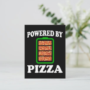 Postal  Impulsado Por Pizza - Divertida Pizza      