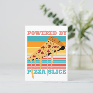 POSTAL IMPULSADO POR REBANADA DE PIZZA - AMANTE DE LA PIZ