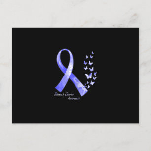 Postal In November We Wear Periwinkle Ribbon Stomach Canc