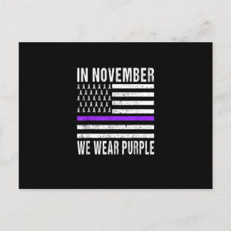 Postal In November We Wear Purple Pancreatic Cancer Aware