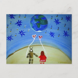 Postal ...In Other Words...art by Jutta Gabriel...