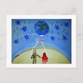 Postal ...In Other Words...art by Jutta Gabriel...