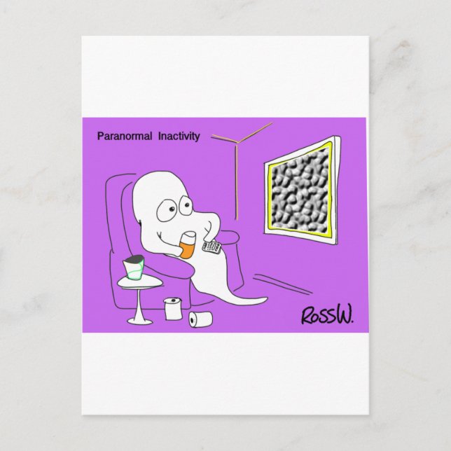 Postal Inactividad paranormal. (Anverso)