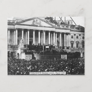 Postal Inauguración de Abraham Lincoln 4 de marzo de 1861