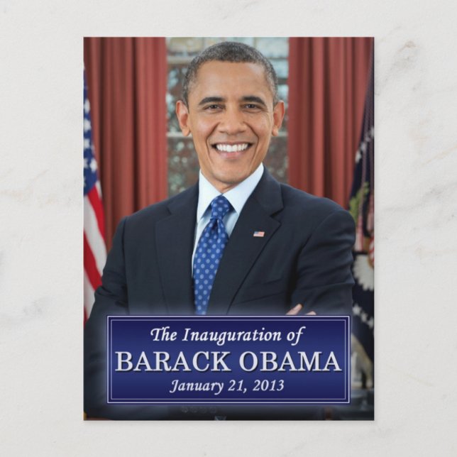 Postal Inauguración de Barack Obama 2013 (Anverso)