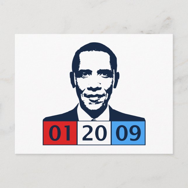 Postal Inauguración de Obama (Anverso)