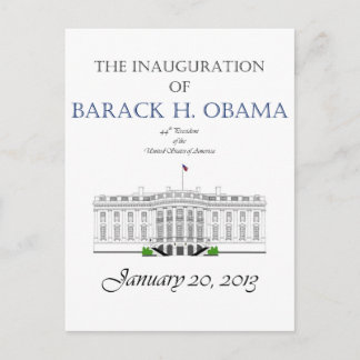 Postal Inauguración de Obama 2013