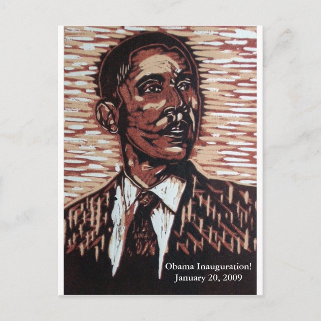 Postal ¡Inauguración de Obama! 20 de enero de 2009 (Anverso)