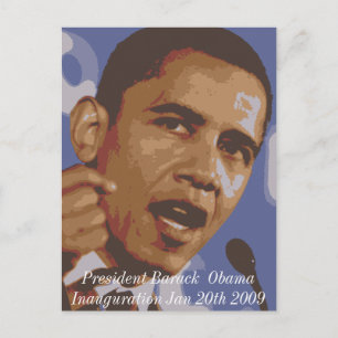 Postal Inauguración del presidente Barack Obama 20 de ene