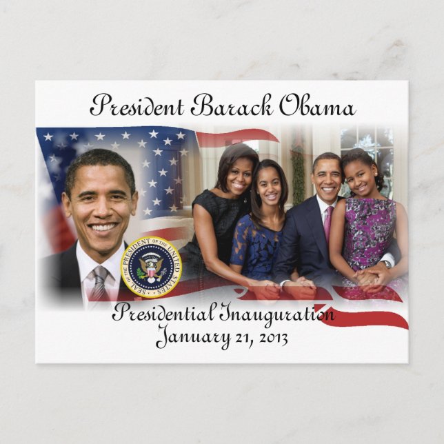 Postal Inauguración del PRESIDENTE OBAMA 2013 (Anverso)