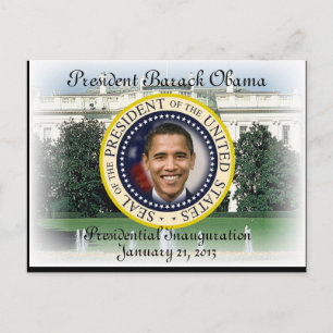 Postal Inauguración del PRESIDENTE OBAMA FAMILIA 2013