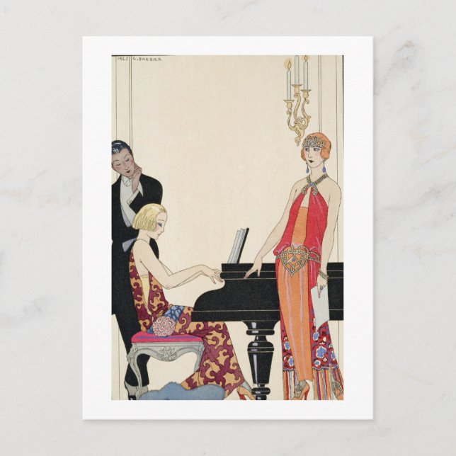 Postal Incantación, ilustracion para la Gazette du Bon To (Anverso)