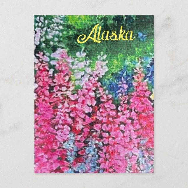 Postal incendiada de Alaska (Anverso)
