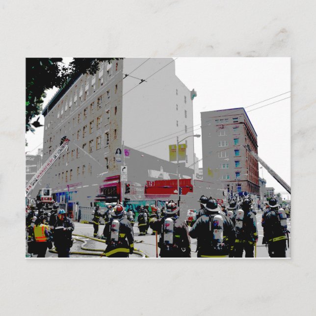 Postal Incendio En San Francisco (Anverso)