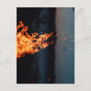 Postal incendio nocturno