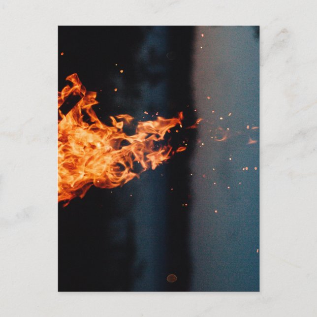 Postal incendio nocturno (Anverso)