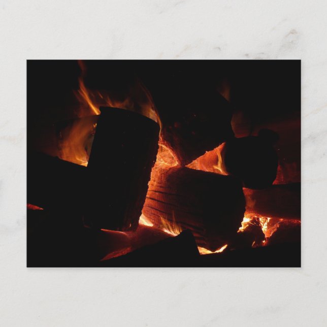 Postal Incendios de leña de invierno (Anverso)