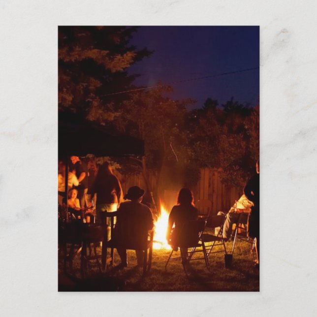 Postal Incendios De Noche (Anverso)
