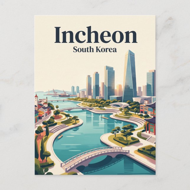 Postal Incheon Corea del Sur (Anverso)