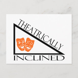 Postal Inclinado por el teatro