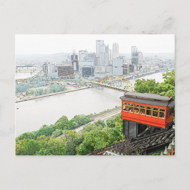 Postal Incline Duquesne en Pittsburgh, Pennsylvania (Anverso)