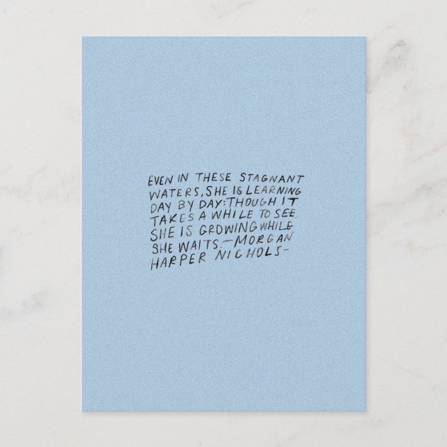 Postal Incluso en estas aguas estancadas (Anverso)