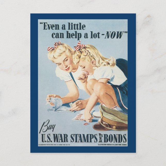 Postal Incluso un poco puede ayudar (Anverso)